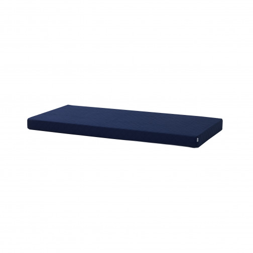 Couvercle matelas matelassé pour 90 x 200 cm, hauteur 12 cm en bleu patriote