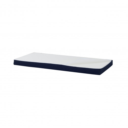 Couvercle matelas matelassé pour 90 x 200 cm, hauteur 12 cm en bleu patriote