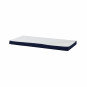 Couvercle matelas matelassé pour 90 x 200 cm, hauteur 12 cm en bleu patriote