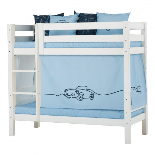 Couvercle matelas matelassé pour 70 x 160 cm, hauteur 12 cm en bleu de rêve bleu