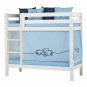 Couvercle matelas matelassé pour 70 x 160 cm, hauteur 12 cm en bleu de rêve bleu