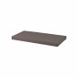 Couvercle matelas matelassé pour 70 x 160 cm, hauteur 12 cm en granit gris