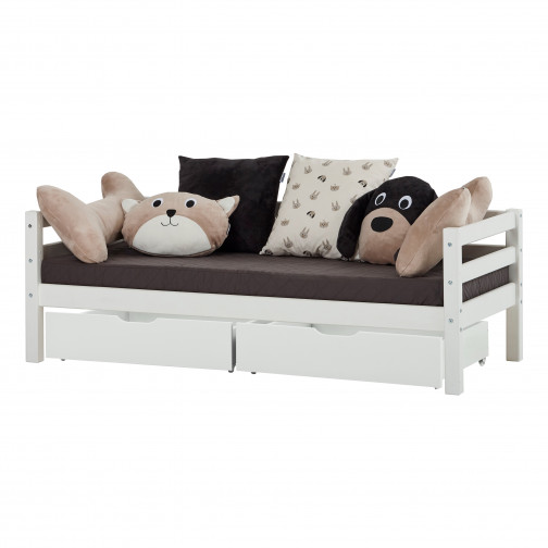 Couvercle matelas matelassé pour 70 x 160 cm, hauteur 12 cm en granit gris