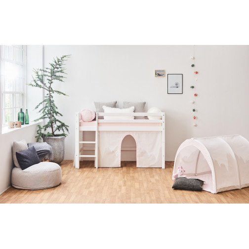 Couvercle matelas matelassé pour 70 x 160 cm, hauteur 12 cm à Maçeu Morn Rose