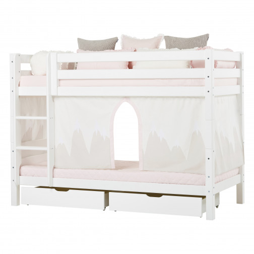 Couvercle matelas matelassé pour 90 x 200 cm, hauteur 12 cm à Mauve Morn Rose