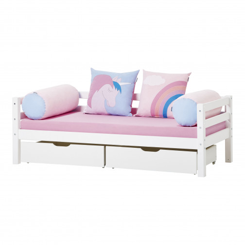 Couverture matelassée matelassée pour 70 x 160 cm, hauteur 12 cm à Fuchsia rose