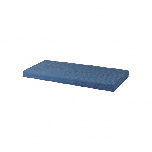 Couvercle matelas matelassé pour 70 x 160 cm, hauteur 12 cm en bleu orion