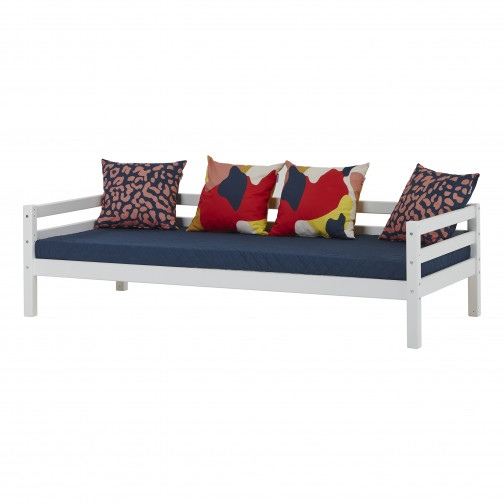 Couvercle matelas matelassé pour 90 x 200 cm, hauteur 12 cm en bleu orion
