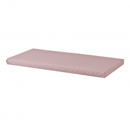 Couverture matelassée matelassée pour 90 x 200 cm, hauteur 12 cm en rose pâle