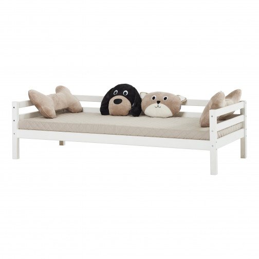 Couverture matelassée matelassée pour 90 x 200 cm, hauteur 12 cm dans le nuage d'argent