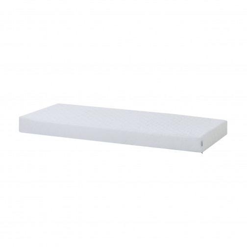 Couvercle matelas matelassé pour 70 x 160 cm, hauteur 12 cm en blanc