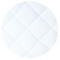 Couvercle matelas matelassé pour 70 x 160 cm, hauteur 12 cm en blanc