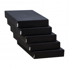 Matelas 5-Split pour module de salon, stretch limo noir