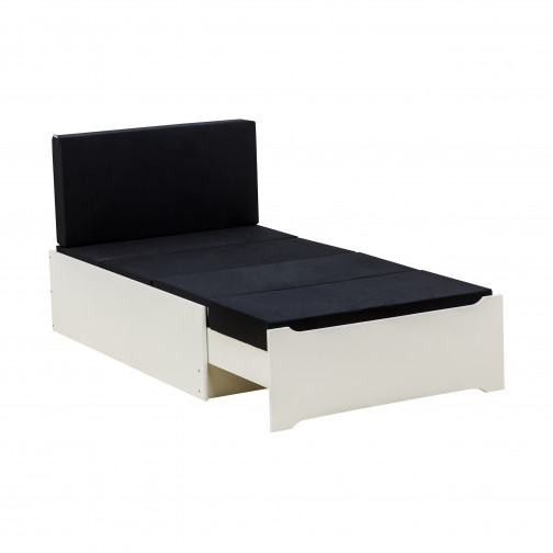 Matelas 5-Split pour module de salon, stretch limo noir