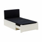 Matelas 5-Split pour module de salon, stretch limo noir