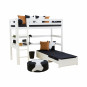 Matelas 5-Split pour module de salon, stretch limo noir