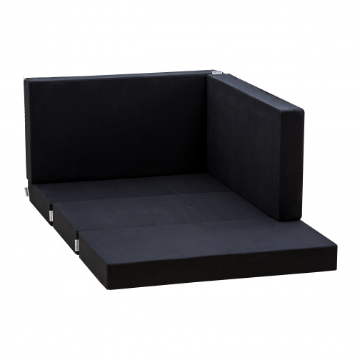 Matelas 5-Split pour module de salon, stretch limo noir