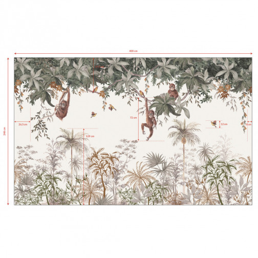 PAPIER PEINT DÉCOR - JUNGLE INDONÉSIENNE
