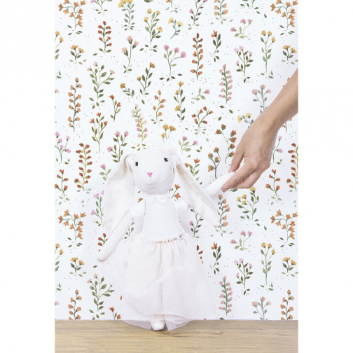 PAPIER PEINT (50 CM X 10 M) - FLEURS...