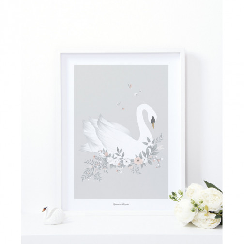 GRACE - Affiche enfant / Cygne et...