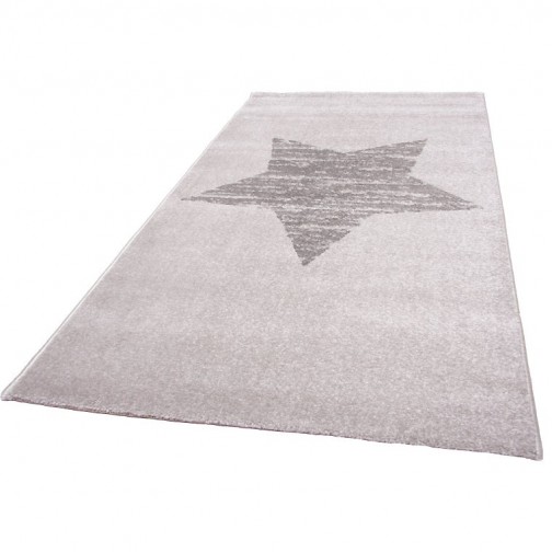 Tapis enfant Etoile Lucero gris